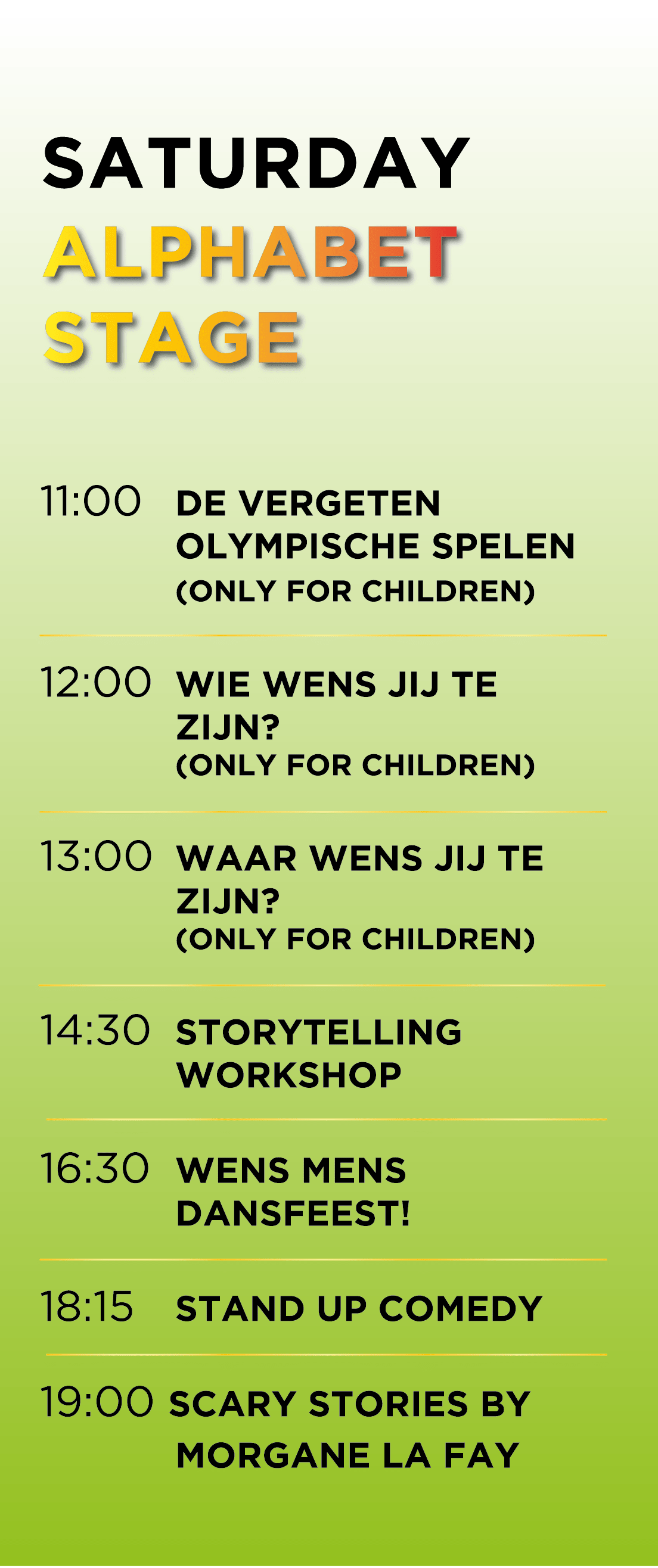 program saturday elftopia